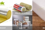 So sánh các loại bông cách nhiệt bảo ôn, cách âm, tiêu âm và chống cháy