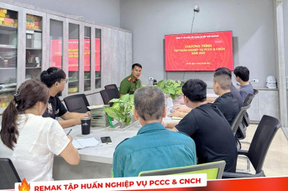 Tập huấn PCCC & Cứu nạn cứu hộ tại Remak – Văn hoá an toàn trong doanh nghiệp xây dựng