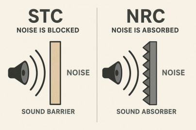 STC và NRC: Phân Biệt Rõ Ràng Để Chọn Đúng Vật Liệu Cách Âm – Tiêu Âm