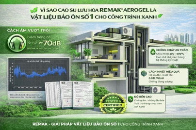 Cao Su Lưu Hoá Remak® Aerogel Vì Sao Là Vật Liệu Bảo Ôn Số 1 Cho Công Trình Xanh?