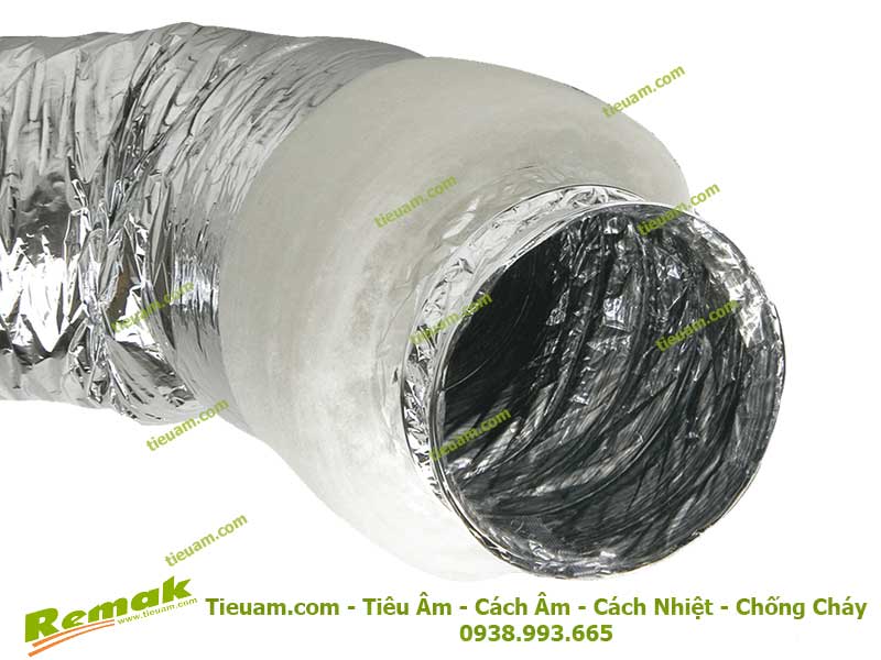 Ống gió mềm có bảo ôn polyester 0