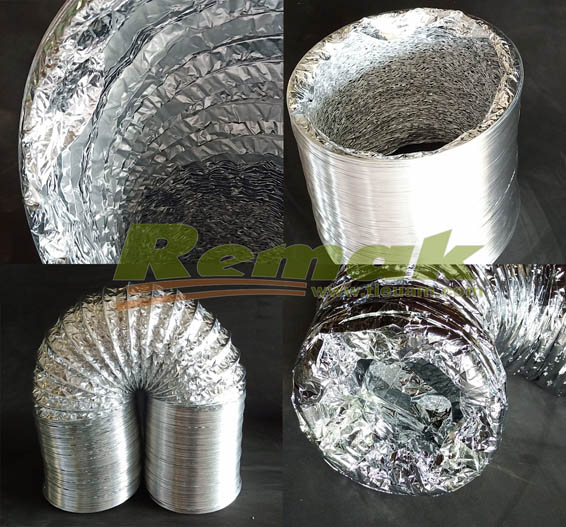 Ống gió mềm không bảo ôn 1 lớp 3