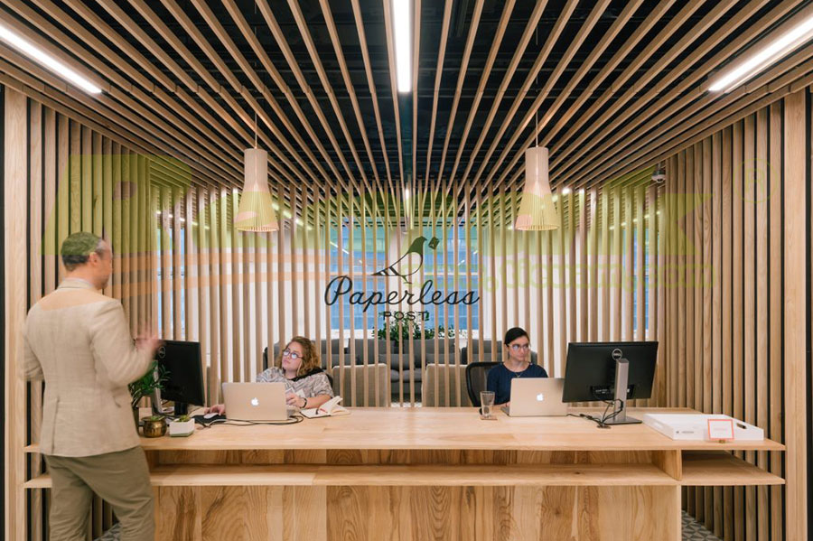 Gỗ tiêu âm trần Fineline Slats Open 2