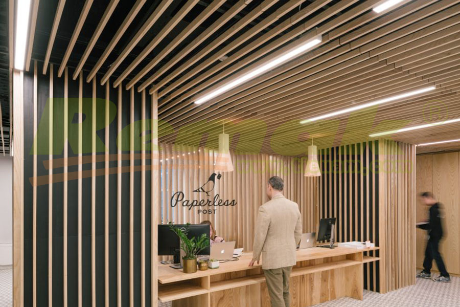 Gỗ tiêu âm trần Fineline Slats Open 0