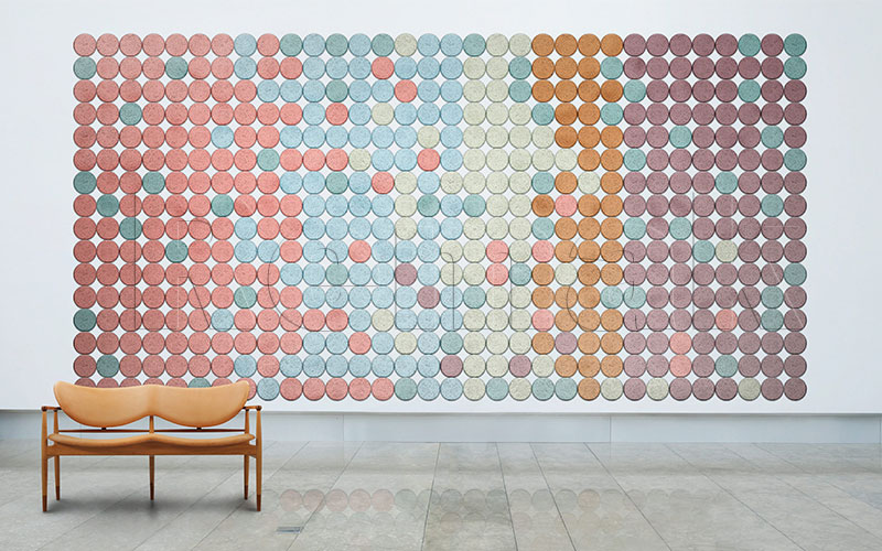 Tấm len gỗ tiêu âm trang trí WoodWool Tiles 6