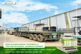 Bông Khoáng Remak® Rockwool & Tấm Tường Cản Âm Remak® SoundOFF Barrier: Giải Pháp Cách Âm Tiêu Âm Chuẩn Quốc Tế Cho Công Trình Triệu Đô