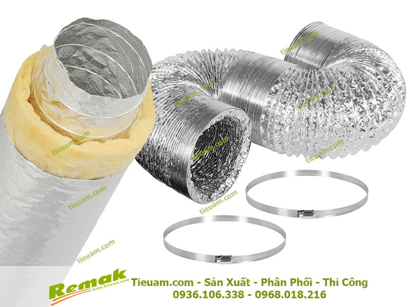Ống gió mềm bảo ôn - không bảo ôn Remak