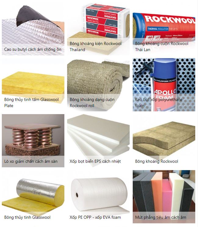 Hình ảnh các vật liệu cách âm - 1